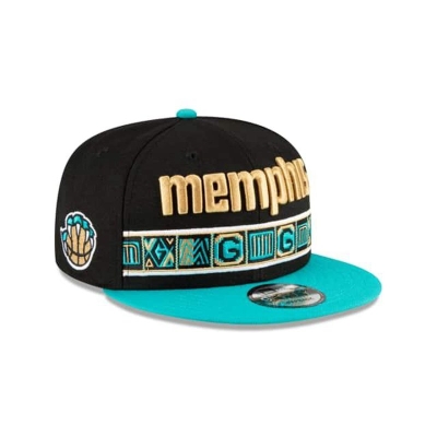 Black Memphis Grizzlies Hat - New Era NBA City Edition 9FIFTY Snapback Caps USA0936127